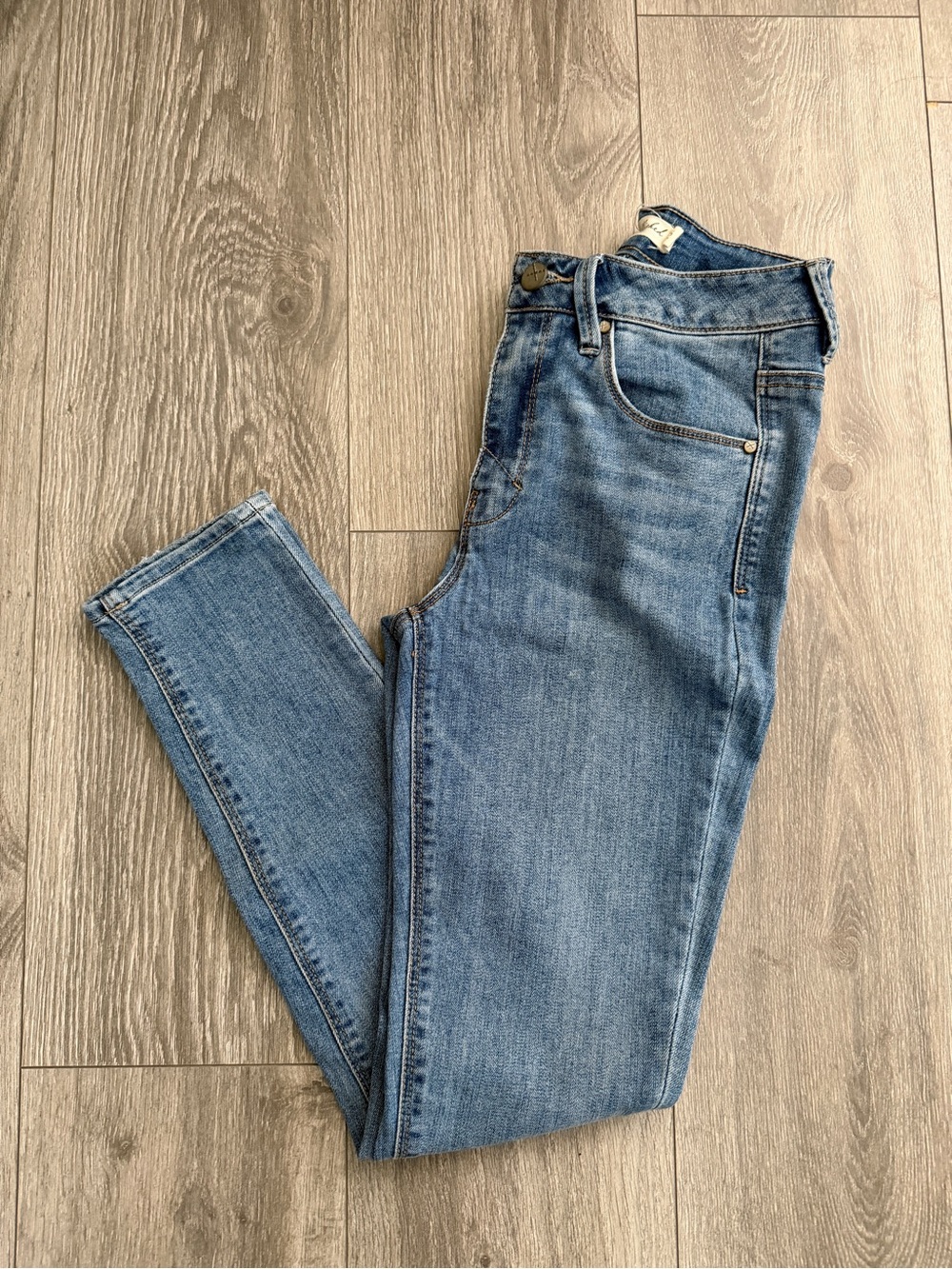 UnPublished Women's Skinny Jeans in Light Blue Wash 26